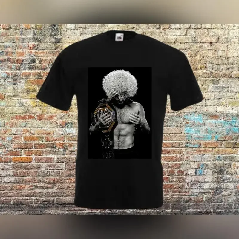 МУЖСКАЯ И ЖЕНСКАЯ ФУТБОЛКА С ПРИНТОМ СОРОЧКА KHABIB NURMAGOMEDOV HOBBY