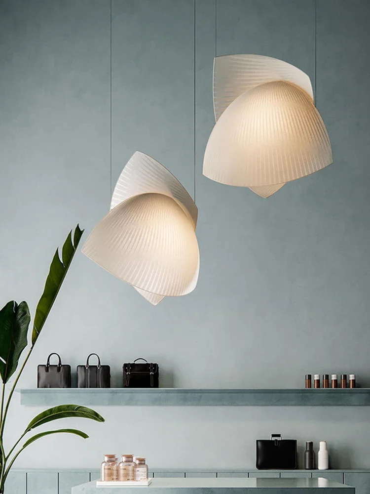 

Japanese style Fabric Led Pendant Light Modern Designer Living Dining Room Led Chandeliers Lighting Home Decor Hanging Lamp