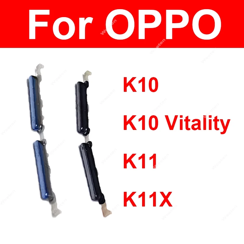 

Кнопка регулировки громкости для OPPO K10 Vitality K11 K11X 5G, боковые кнопки питания и громкости, маленькие кнопки, гибкий кабель, запчасти для ремонта