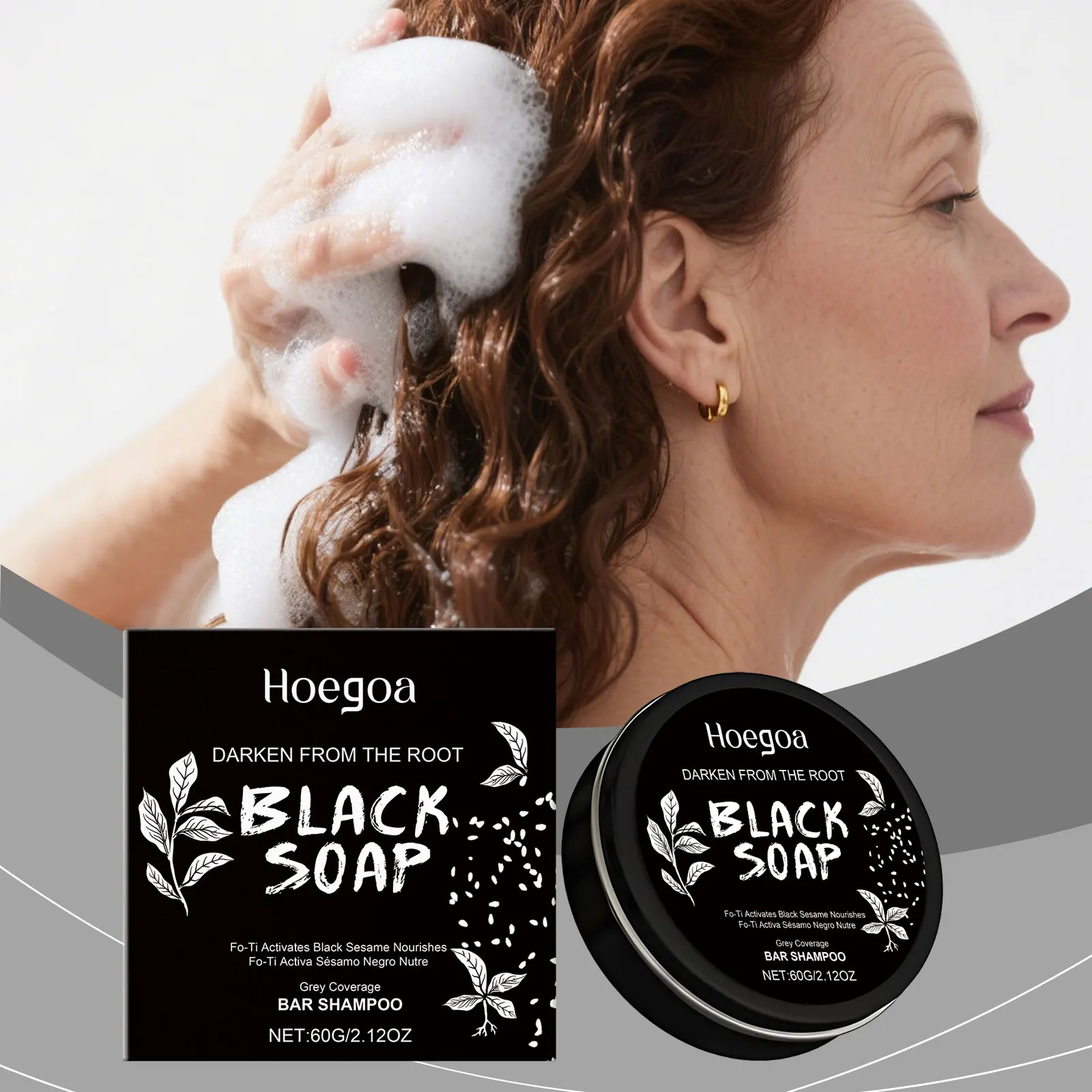 

Versatile Shampoo Soap Gentle Cleansing Scalp Moisturizing Smooth Natural Volumizing Nourishing Care for Hair and Beard