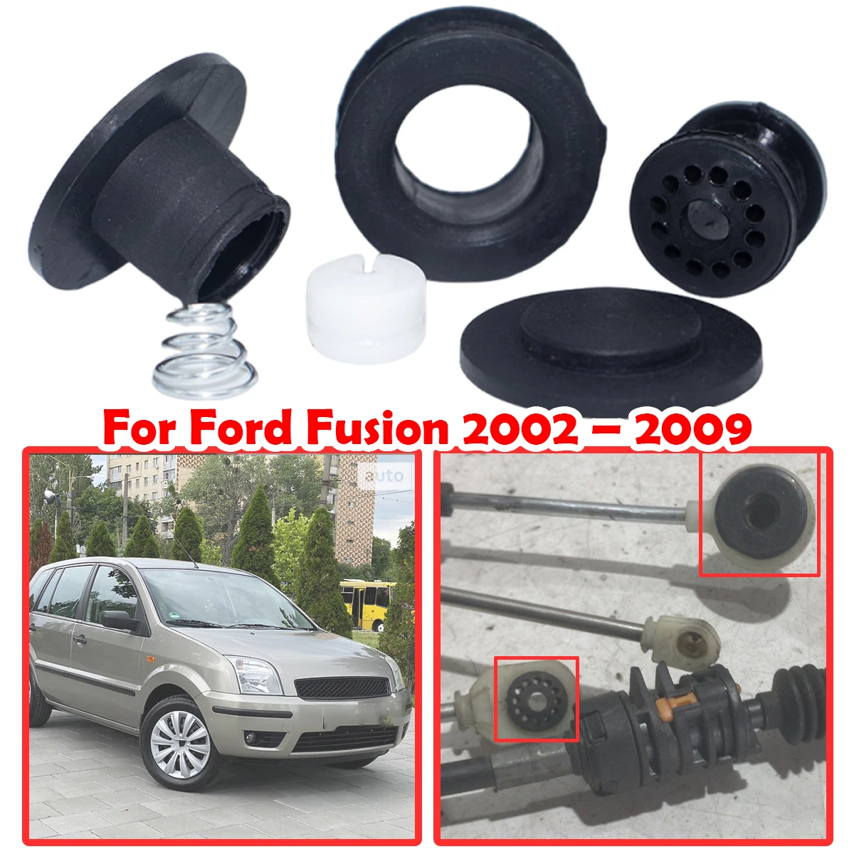 

Gearbox Cable Sleeve Linkage Rubber Bushing Repair Kit 2S6R7E395AG For Ford Fusion 02-2009 Shift Lever Assembly Replacement Part