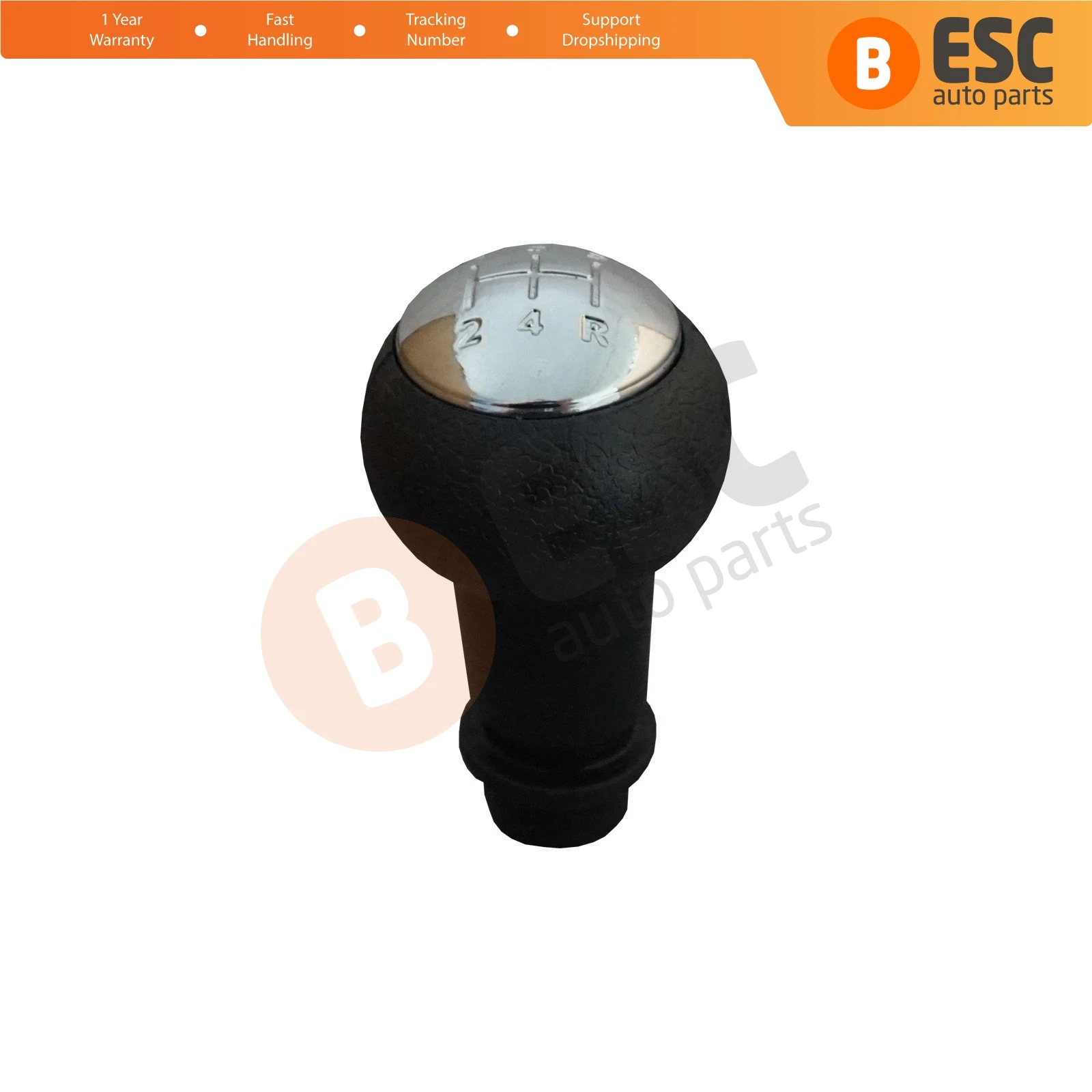 ESC Auto Parts ESP537 5-Speed Gear Shift Stick Knob Black Chrome For Peugeot Citroen Fast Shipment Ship From Turkey