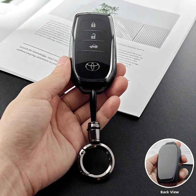 Transparent Car Key Cover for  Corolla Cross -2026 Models Automotive Accessories Protective  Snap-On Car Inter...