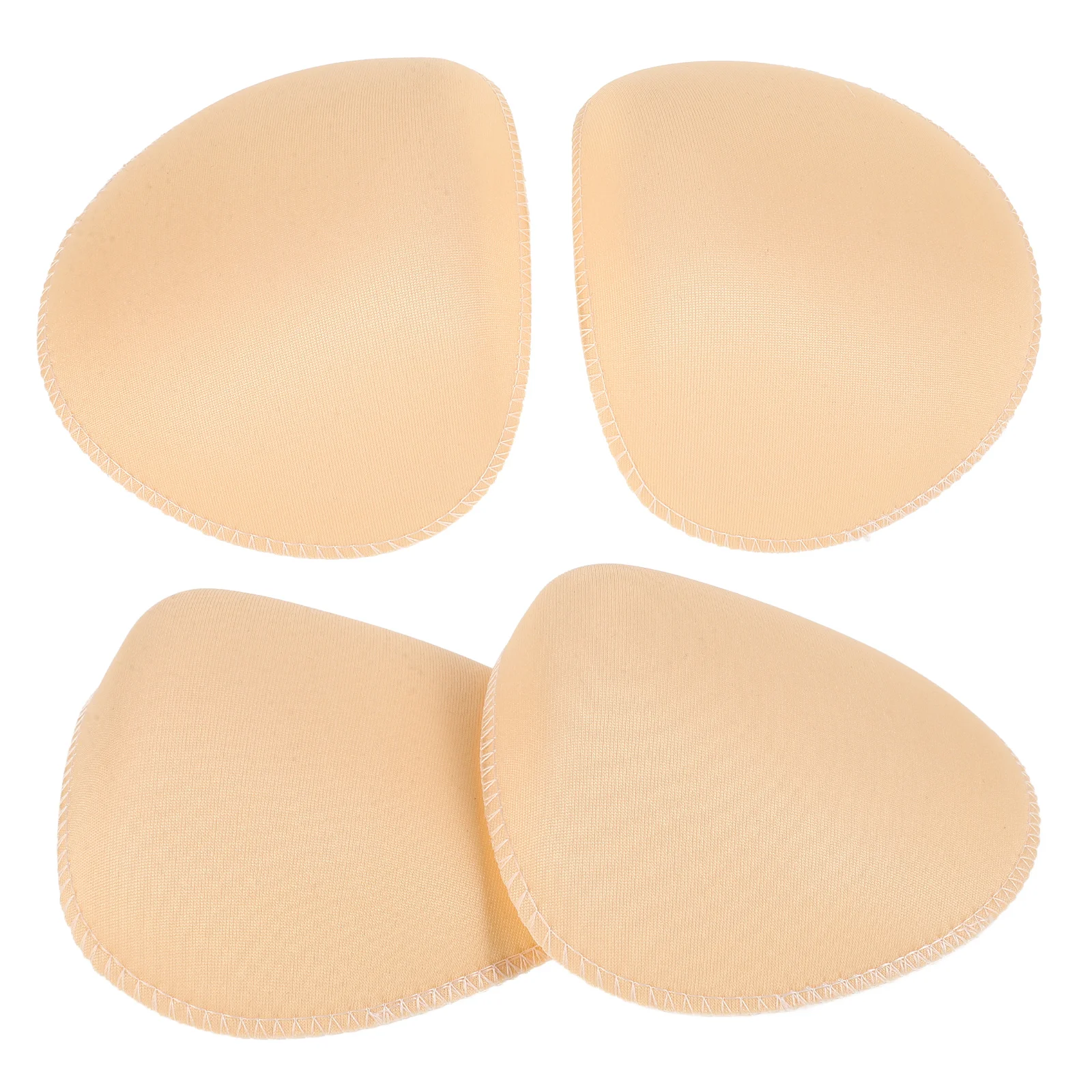 2 Pairs Self-adhesive Seam-free Shoulder Pad Men Vest Jacket Elderly Pads Sew in Mens Sponge Small Foam for Women and Removable