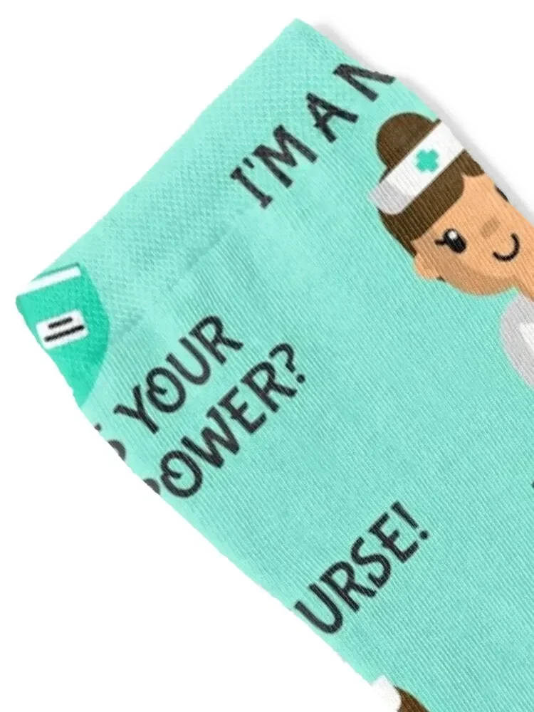 I'm a Nurse! What's Your Superpower?* Socks cycling Crossfit Mens Socks Women's