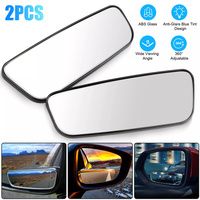 2Pcs Car Side Blind Spot Mirrors 360 Degree Wide Angle Dead Zone Mirrors Rectangular Curved Mirror Reversing Aids