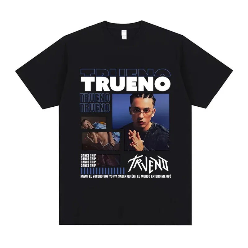 

Редкий рэпер Trueno Dance Taip Футболка с принтом Унисекс Винтажные футболки большого размера Мужчины Женщины Хип-хоп Мода Футболка из 100% чистого хлопка
