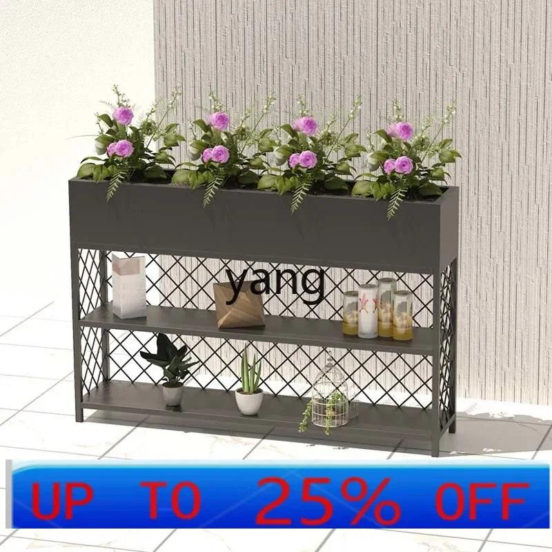 Lmm1 outdoor flower stand partition cabinet office flower pot stand indoor multi-layer floor type