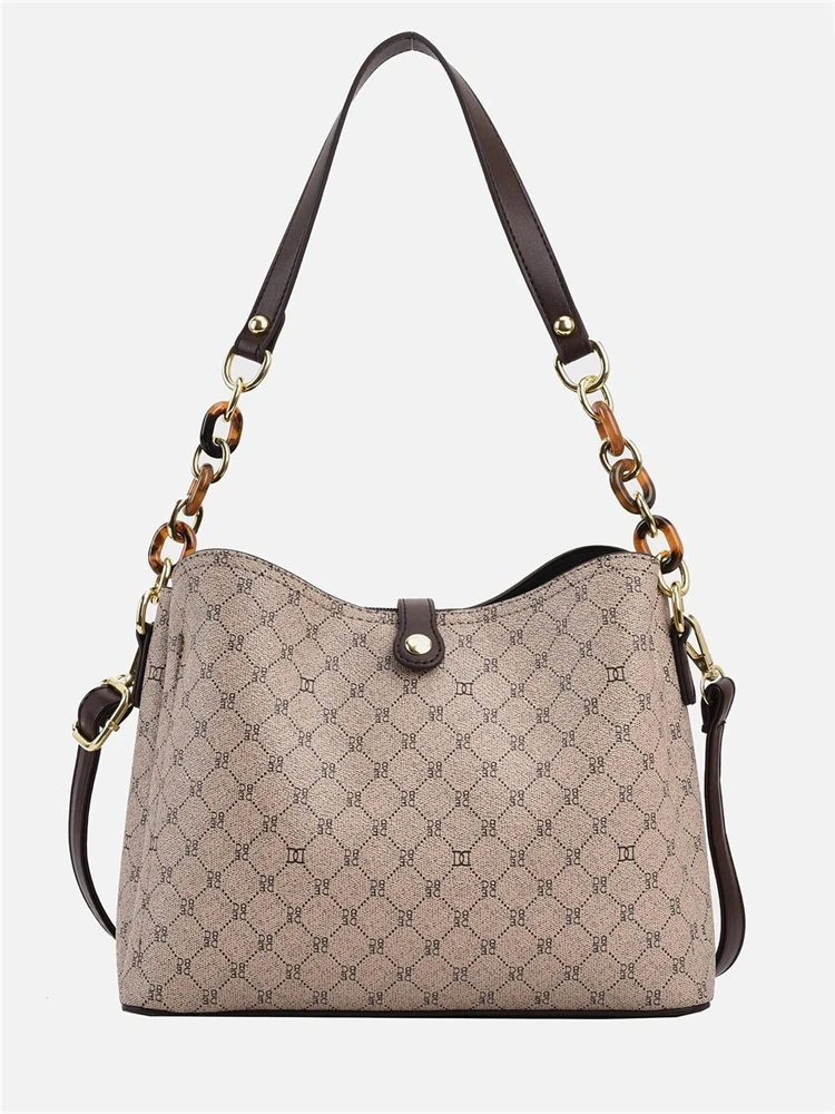 Classic fashion, light luxury, European and n large-capacity middle-aged handbag, single shoulder, shoulder