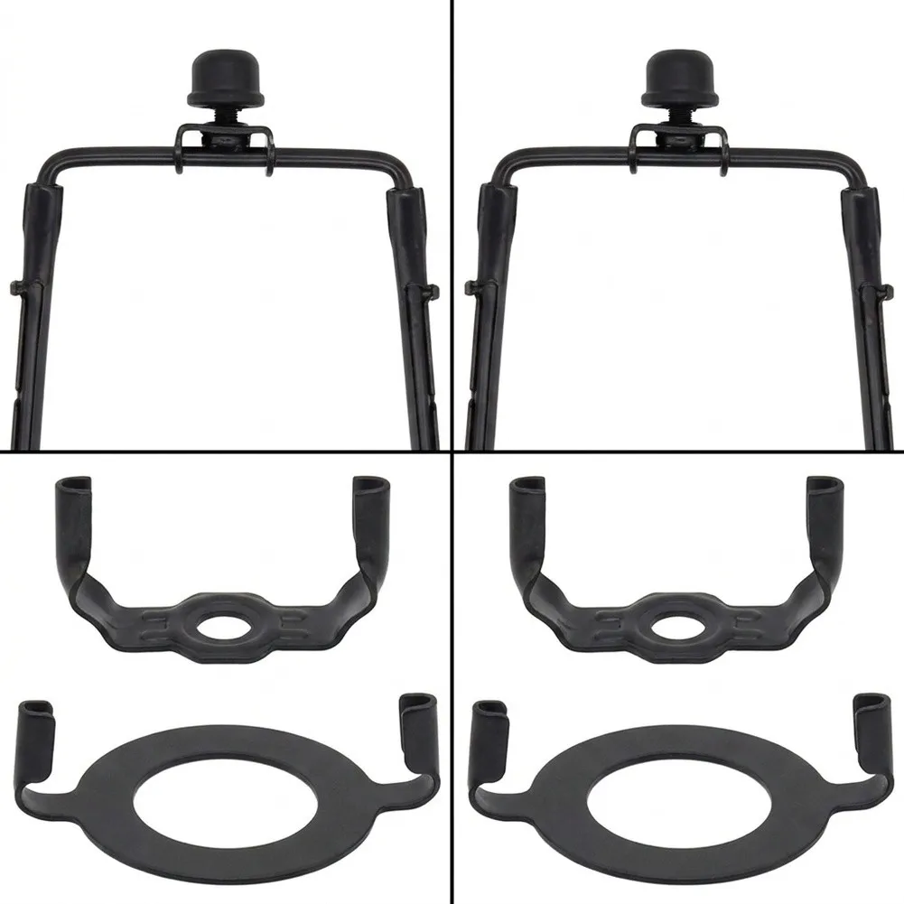 Metal Adjustable Lamp Harp Stand Set 2 Pieces 7 10 Inches for E26 Lamp Base with Finial and Multiple Holders for Lamp Shades