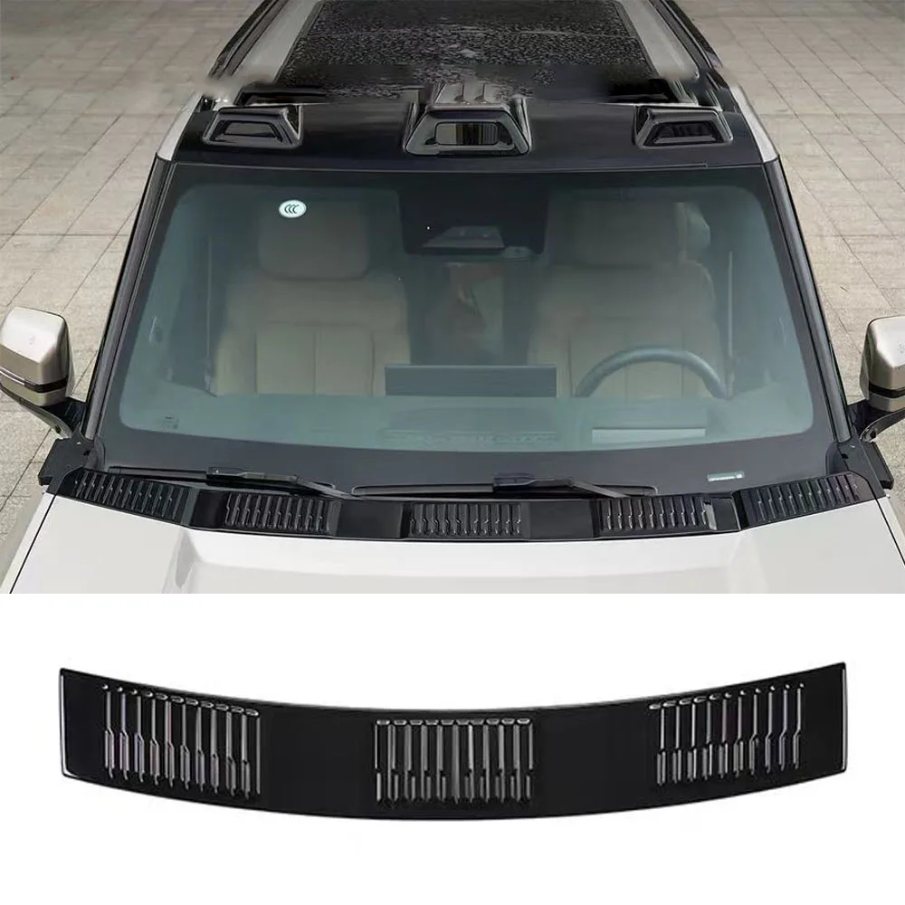 

Fit For BYD Formula Leopard 8 2024 2025 Blackened Decorative Strip On The Hood Blackened Cover Under The Front Windshield