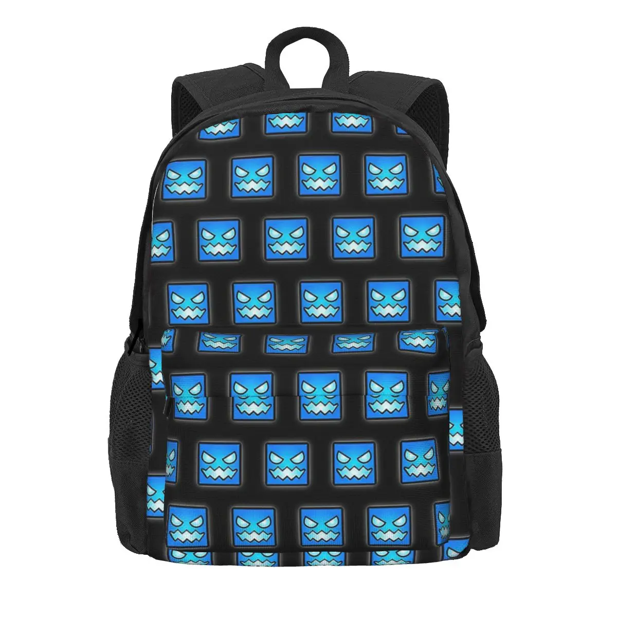 

Geometry Dash Video Game Women Backpack Casual Student School Bag Cartoon Anime Laptop Rucksack Kids Waterproof Rucksack