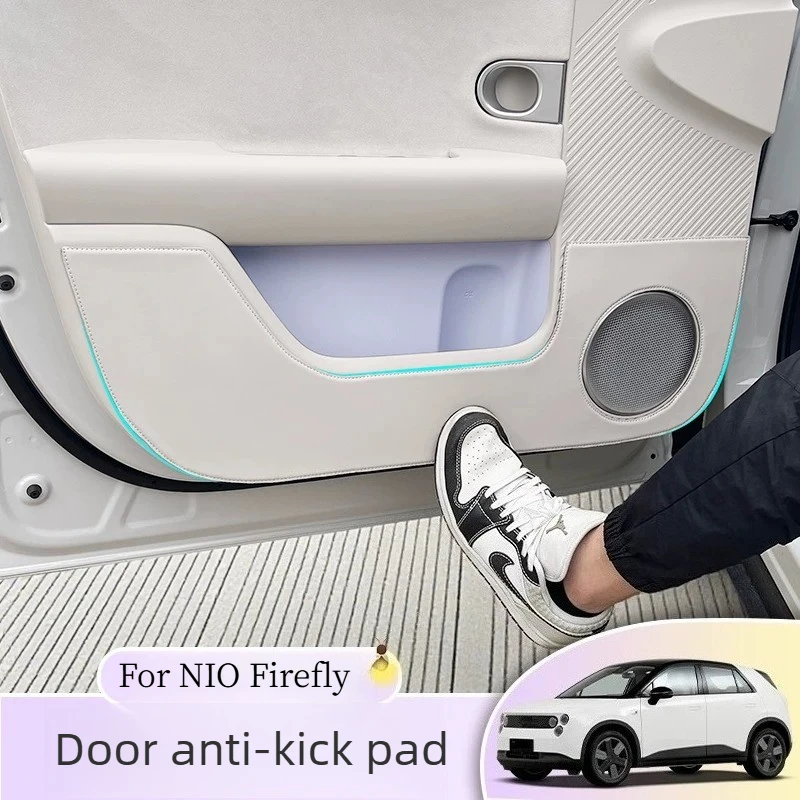 Leather Door Anti Scratch Pad for NIO Firefly Original Car Color Anti Dirt Door Guard Interior Modification
