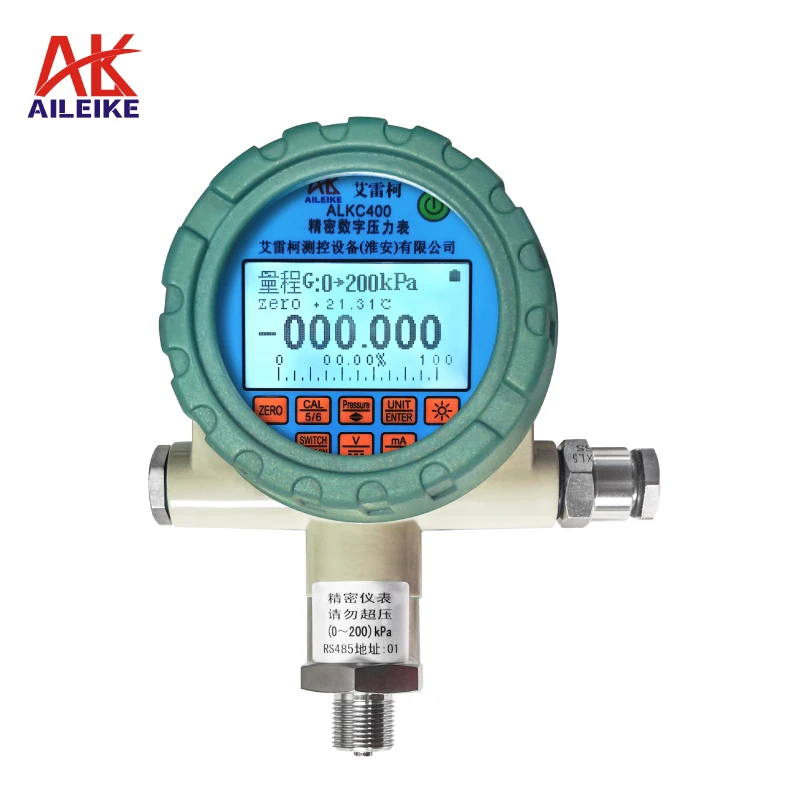 

AILEIKE ALKC400B explosion-proof precision digital pressure gauge RS485 communication output 4-20mA switch control