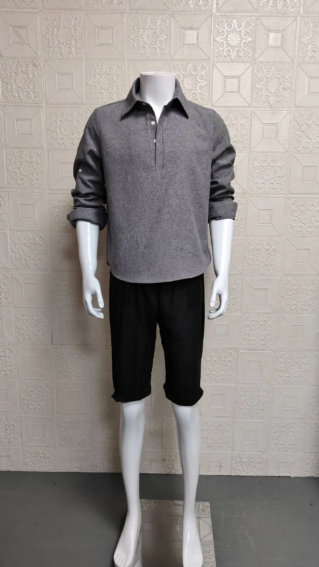 

Summer Men Oversized Shirt Short Sleeve Social Shirts Blouses Man Soild Business Formal Tops Elegant Casual Shirts Male Clothing