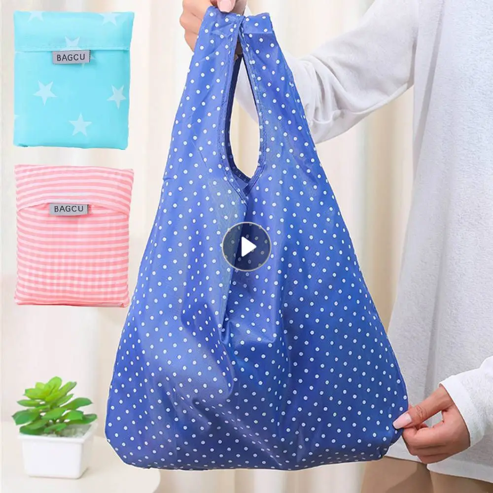 Shopping Bag Mobile Phone Market Hand Shoulder Supermarket Shop Bags Eco-friendly Foldable Polyester Travel Pocket Home Storage