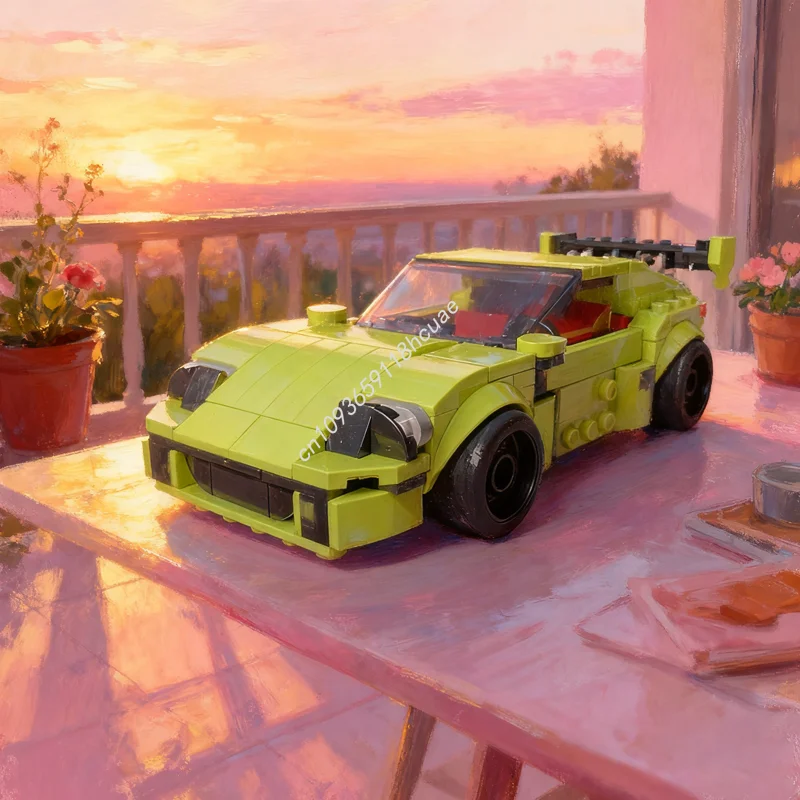 

236 деталей MOC-модель автомобиля Supra Dodge SRT Hellcat (альтернативная сборка), конструктор, рождественский подарок, креативная идея для самостоятельной сборки