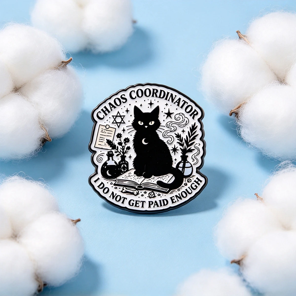 Funny Slogan Hard Enamel Brooch Cartoon Animal Creature Sheep Squirrel Raccoon Panda Lapel Pin Clothing Bag Accessory Present - view 6