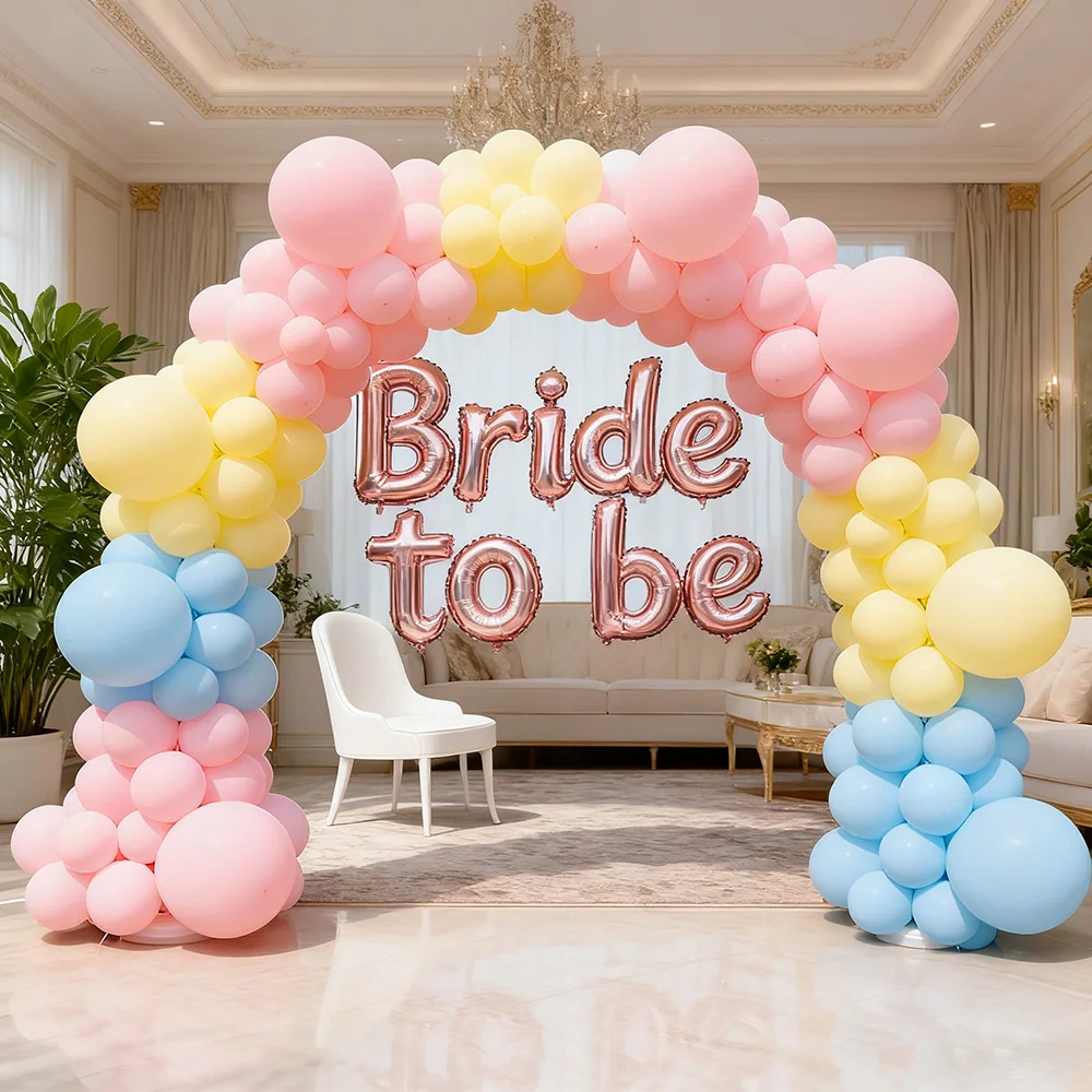 

Macaron Yellow Blue Pink Balloon Garland Arch Kit Birthday Party Decoration Baby Shower Decor Globos Wedding Party Supplies