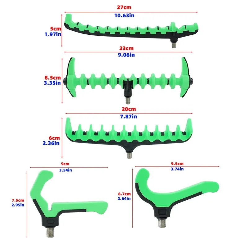 الصيد رود بقية رئيس 1 قطعة المغذية قضيب بقية رئيس البلاستيك الكارب الصيد رود بقية رئيس لصيد الأسماك الطنانة بار الصيد اكسسوارات #2