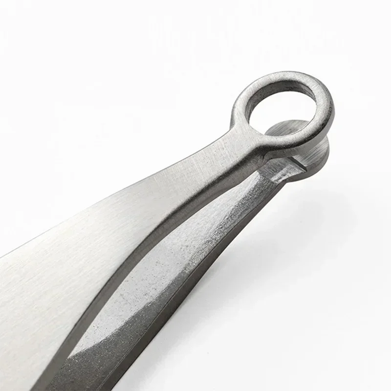 Universal Nose Hair Trimming Tweezers Stainless Steel Eyebrow Nose Hair Cut Manicure Facial Trimming Makeup Scissors Trimmer