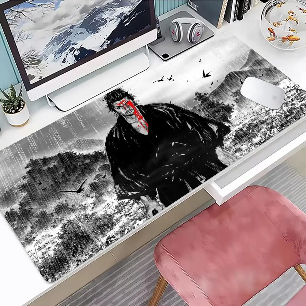 Popular Musashi Manga Vagabond Mouse Pad Mouse Pad Desk Mouse Pad Cute HD Desk Pad Extended Gaming Keyboard Mats Large