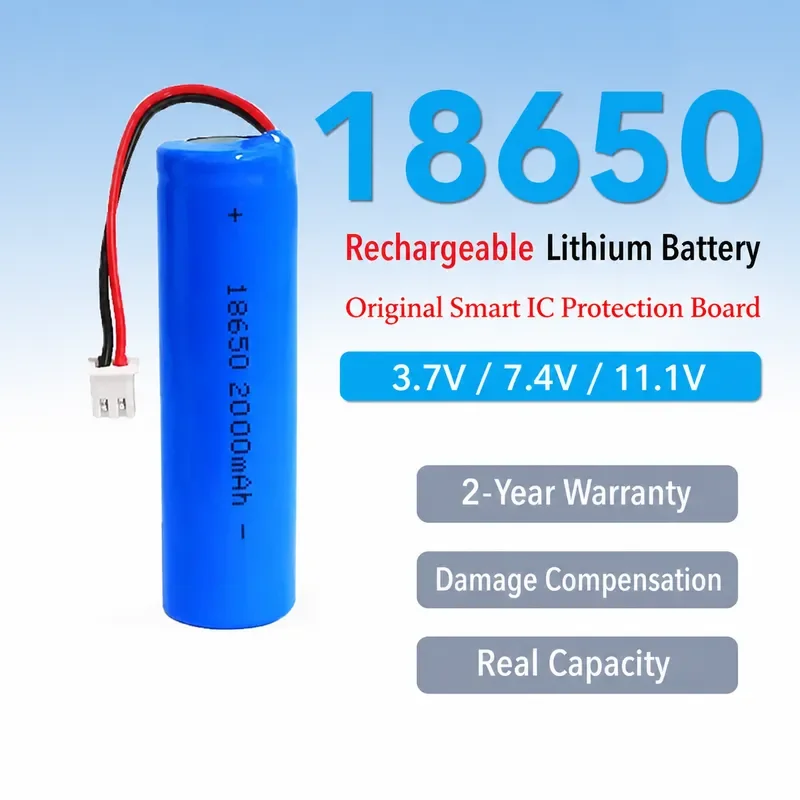 18650 Lithium Battery 3.7V 7.4V 11.1V Large Capacity for Jinzheng Sony Ericsson Daille Aike Little Bee Audio Universal