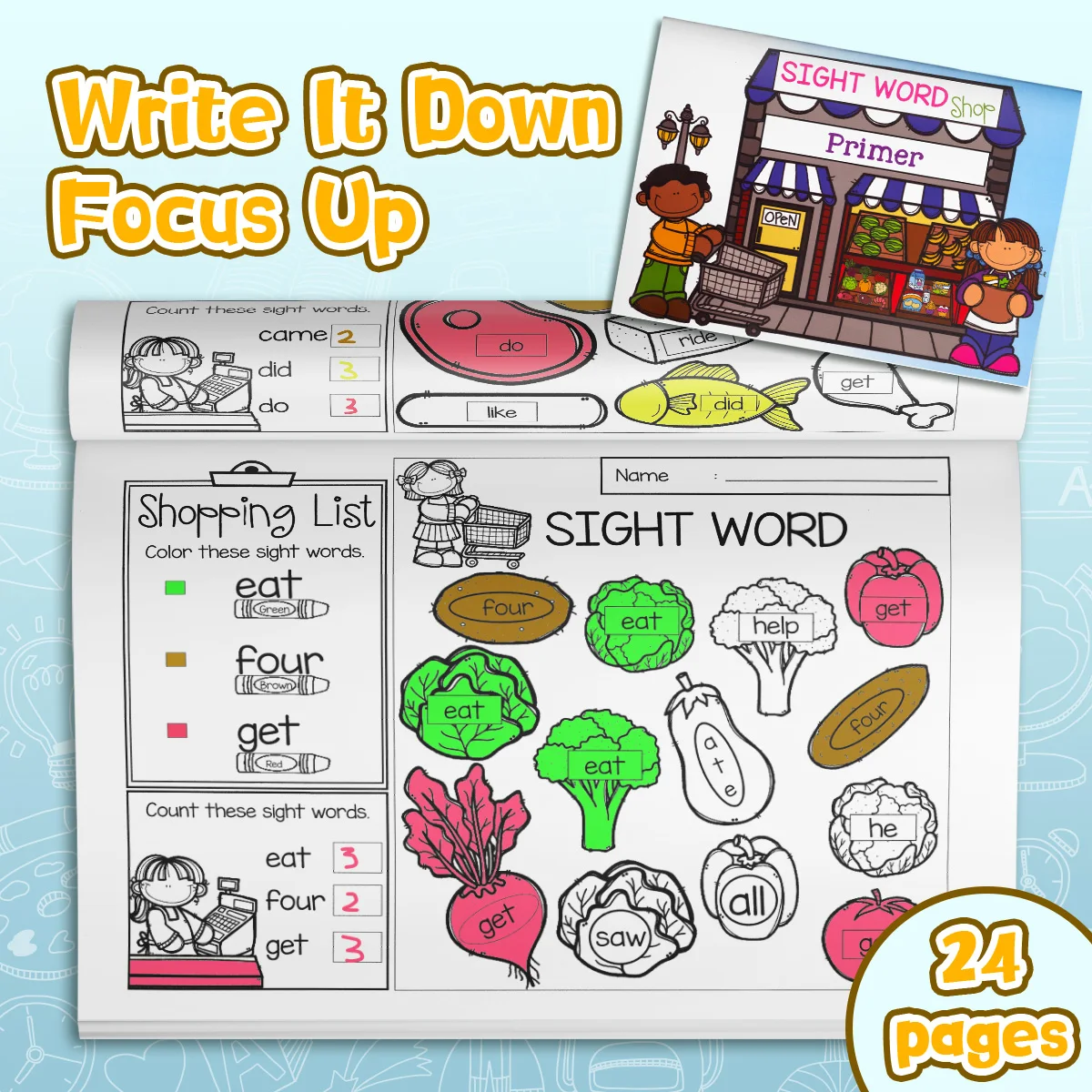 

Набор для занятий Sight Word — 2 колоды для карточек для дошкольников и классов 1 с функцией чтения фраз, веселой практики и игрой