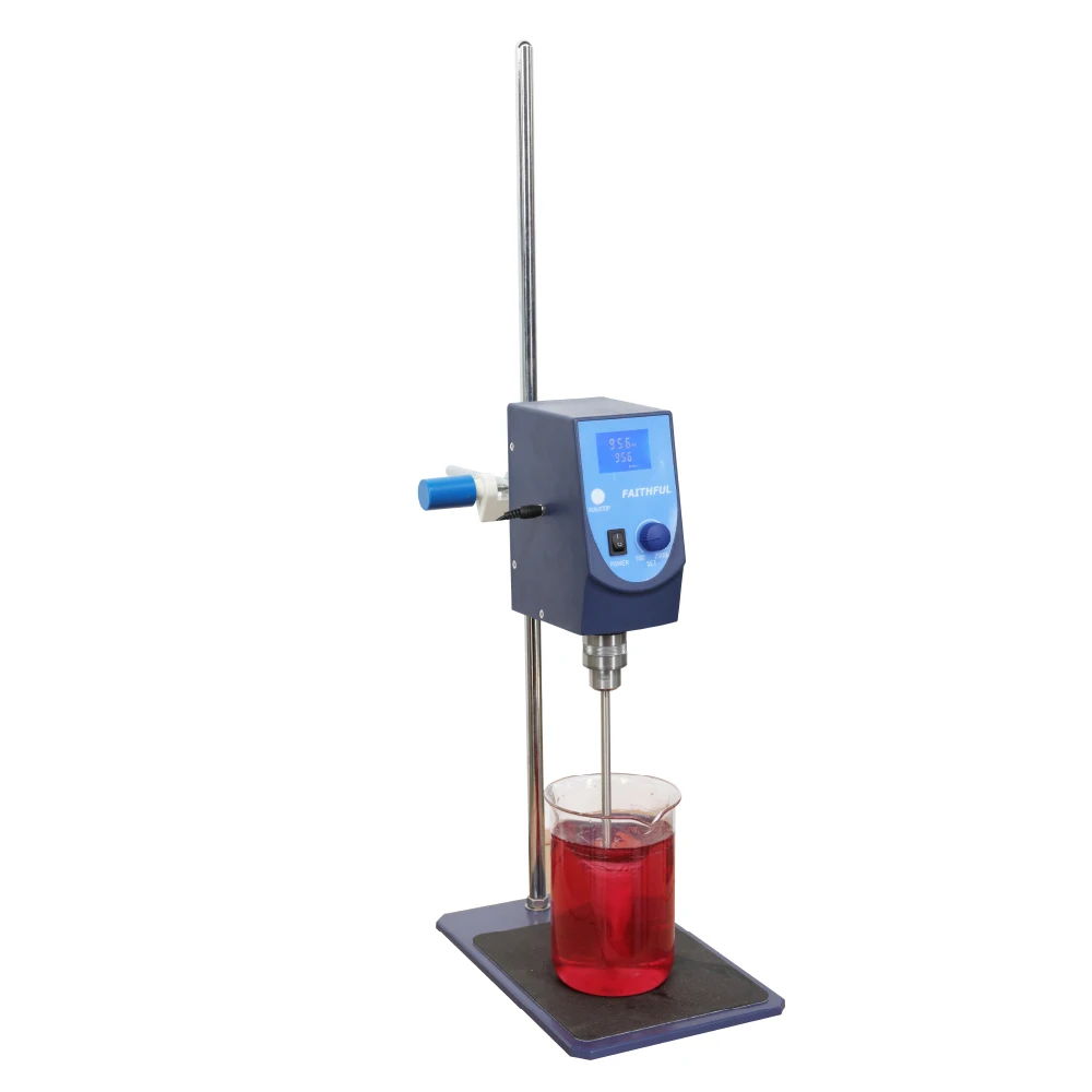 LCD display Overhead Stirrer for laboratory Top mounted magnetic stirring Overhead Stirrer 20L