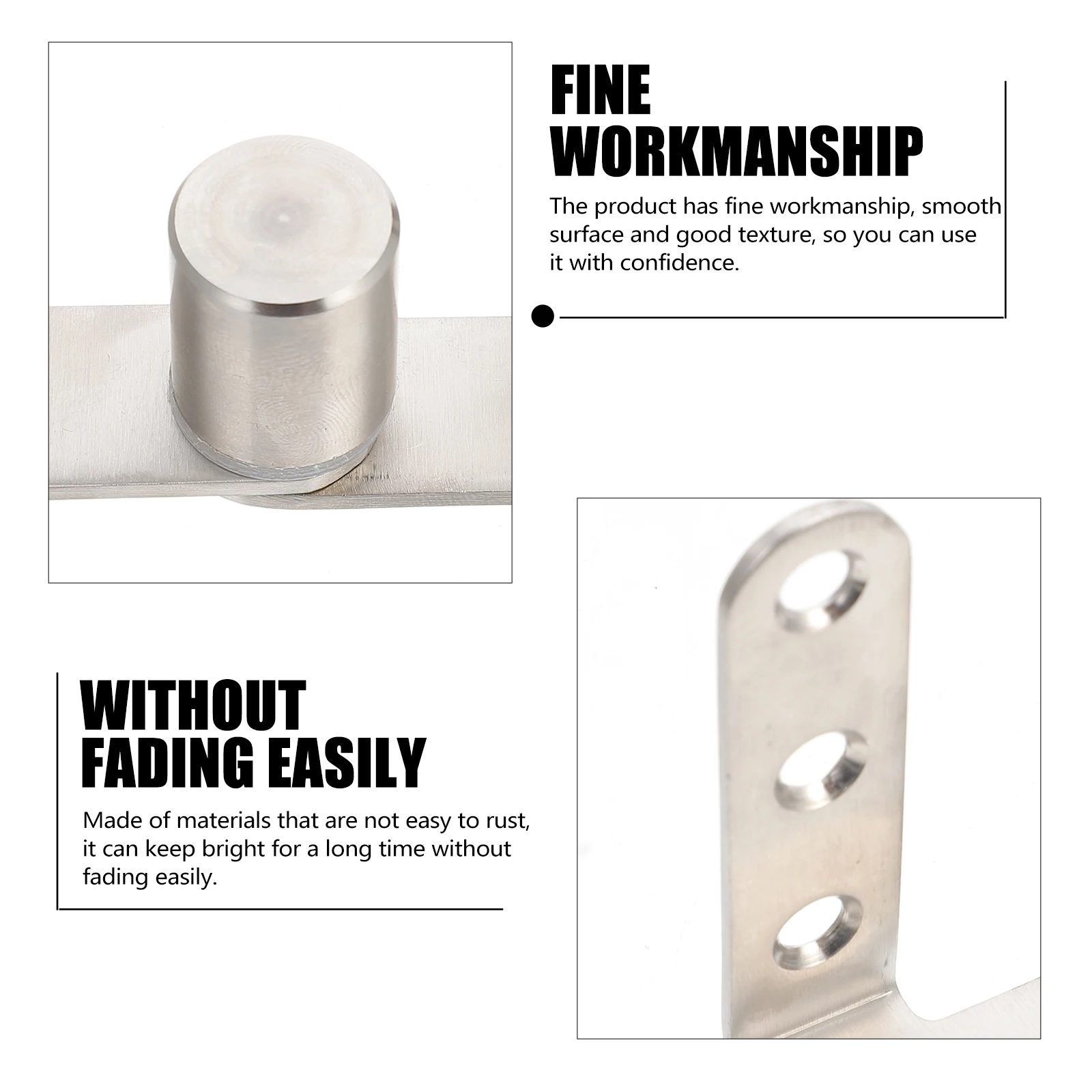 

2pcs Hinge Cabinet Hinge Stainless Steel Hinges Steel Hidden Hinges for Door Window Cabinet Smooth Furniture Hardware