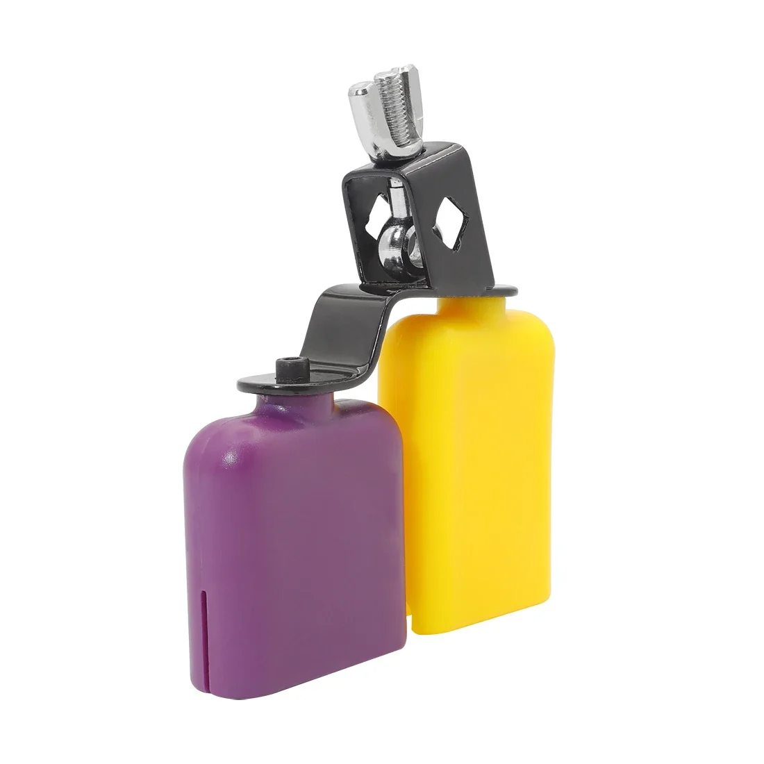 IRIN Cowbell Yellow Purple High Low Sound Knocker Drum Latin Music Double Sambago Bell Percussion Instrument Parts & Accessories