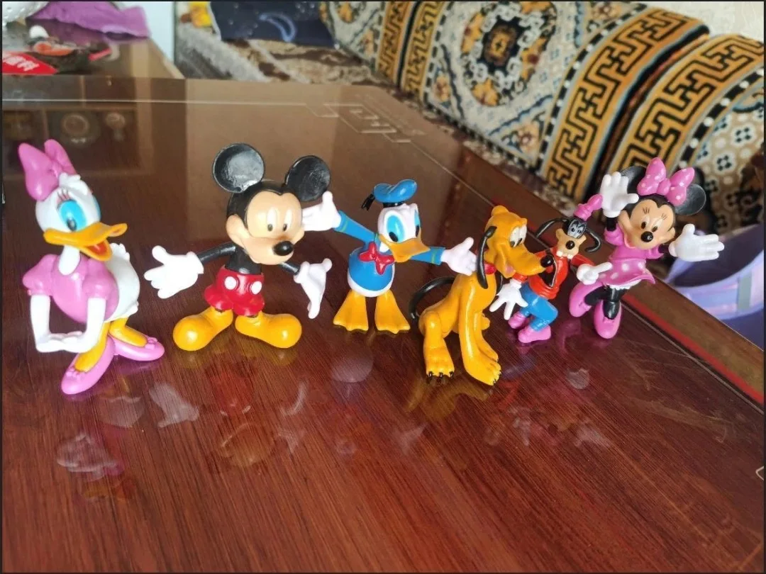 ของเล่นฟิกเกอร์การ์ตูนดิสนีย์น่ารัก มินนี่ มิกกี้เมาส์ กูฟฟี่ ของตกแต่งเค้กแต่งงาน ของขวัญงานแต่งงาน