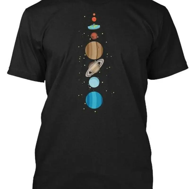 Flat Earth T T-shirt Made in the USA Size S to 5XL