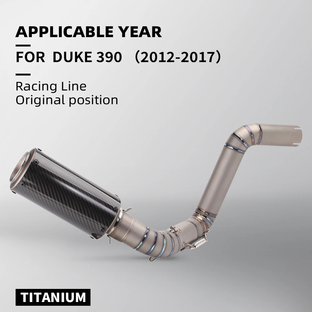 Motorcycle Exhaust Escape Moto Modify Middle Tube Link Pipe for duke390 Connection GP Escape muffler Exhaust System 2012-2017