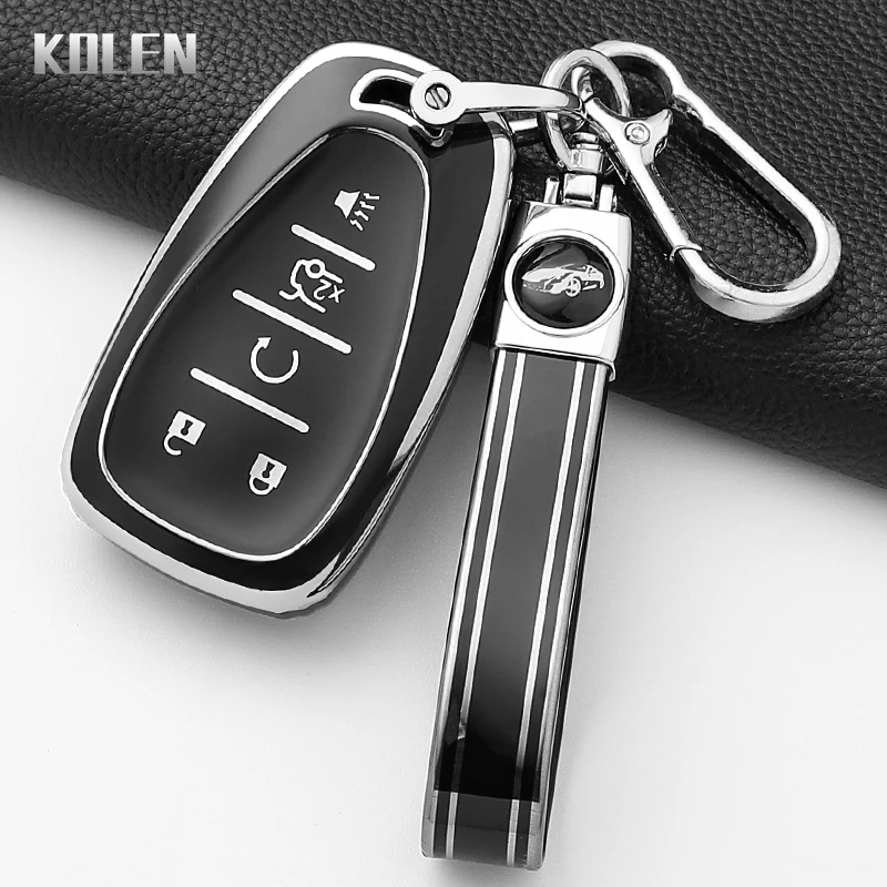 Fashion TPU Car Key Case Cover For Chevrolet Malibu Blazer Traverse Seeker Onix Equino Volt Bolt Trax Orlando Cruze Spark Sonic view 5