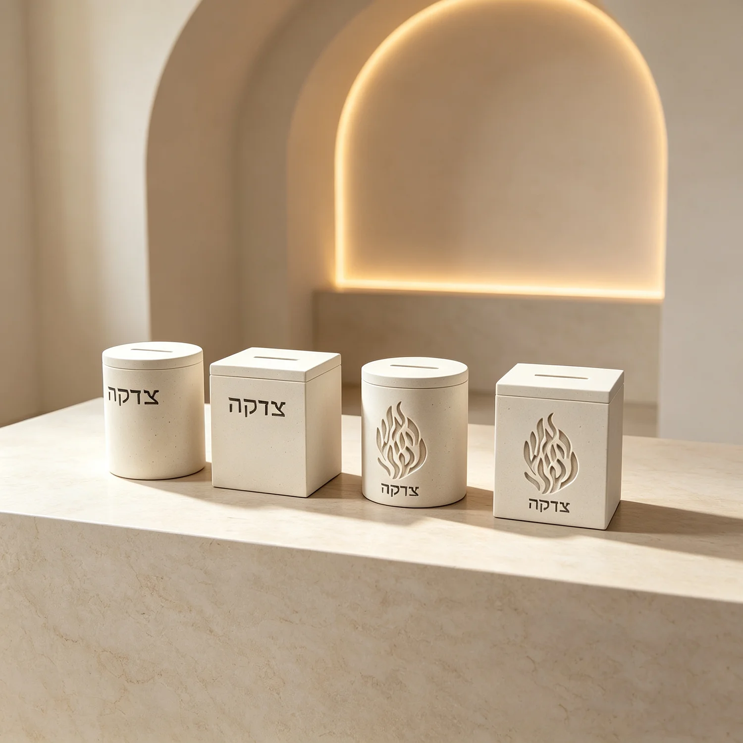 Silicone Mold For Judaica Tzedakah Box, Hebrew Text Coin Bank Silicone Mould, DIY Cement Plaster Casting Mold Jewish Holiday