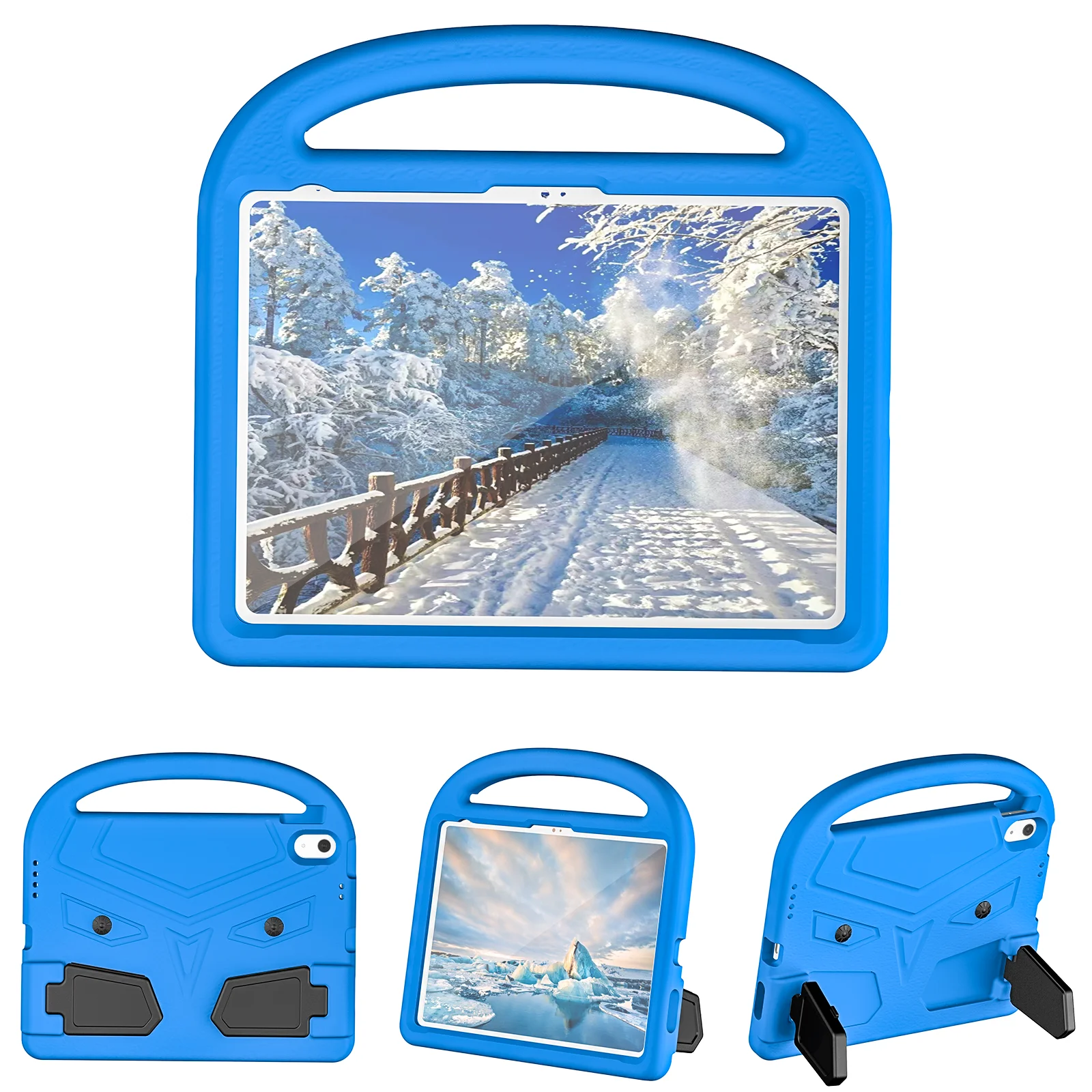 EVA Stand Case For iPad Pro Air 11 A16 11th 10.9 10th Air 5 4 3 2 1 10.2 7-8-9th Gen 10.5 9.7 Mini A17Pro 6 5 4 3 2 1 Kids Cover