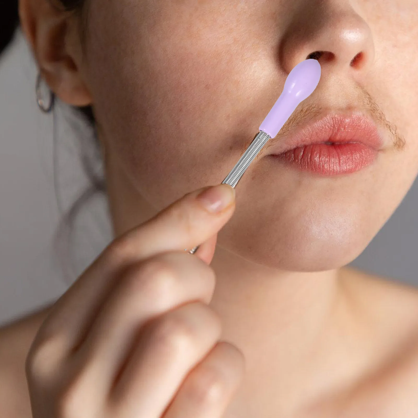 

2Pcs Portable Facial Hair Removal Tool Spring Epilator Manual Mini Handheld Hair Remover for Women Mustache Chin and Upper Lip