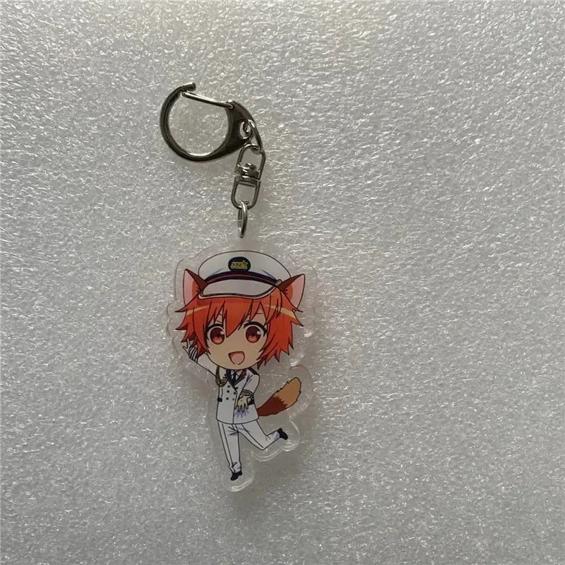 Anime Keychain Ittoki Otoya Hijirikawa Masato Acrylic Keyring strap Figure Hanging Accessories 6cm