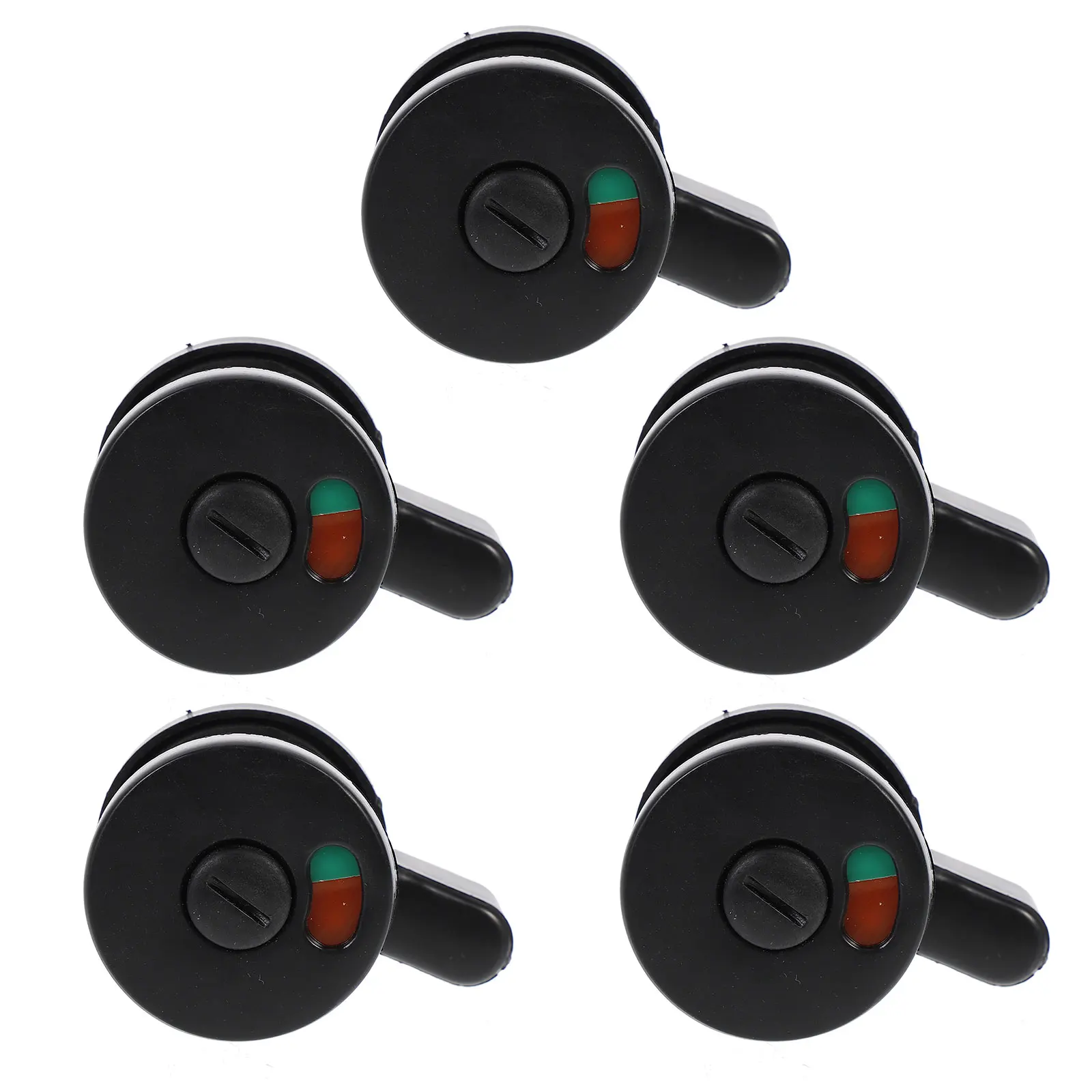 

5Pcs Public Toilet Door Lock Privacy Indicator Lock Rotatable Handle Open Red Closed for Office Restrooms Public