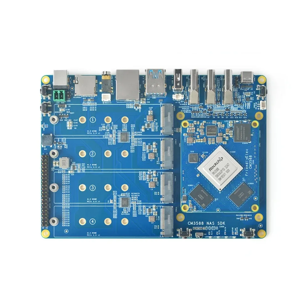 AvaCoreCM3588-NAS 2.5G,RK3588,4xPCIe3.0 4K/8K,NVME SSD