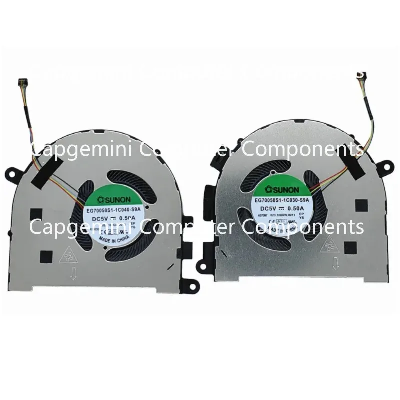 For Lenovo YOGA C940-15IRH CPU GPU Cooling Fan Set EG70050S1-1C040/1C030-S9A