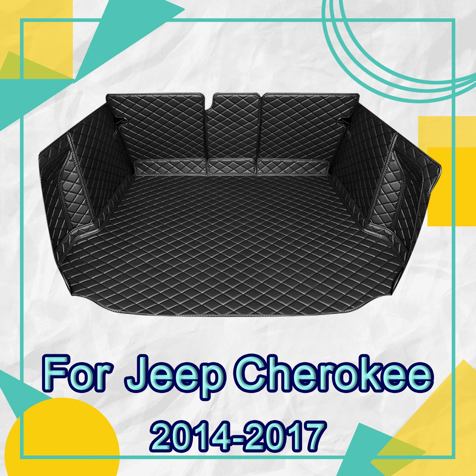 APPDEE Car trunk mat for Jeep Cherokee SUV 2014 2015 2016 2017 cargo liner carpet interior accessories cover