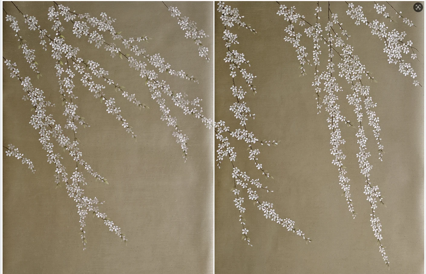 Customized Hand-Made Wallpapers Hand-Painted Flowers/Canopy for Bedroom Living Room Study Dining Room Porch Sofa TV Wall Coverin