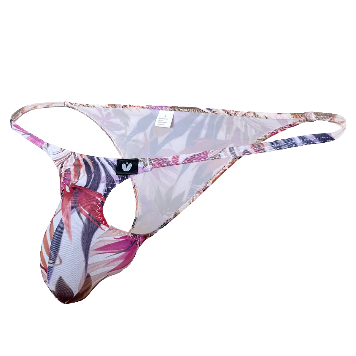 Small Bag Printed Men\'s Underwear Soft Sexy Bikini Triangle Pants Tight Plaid Low Waist Half Wrapped Buttocks Small Underware