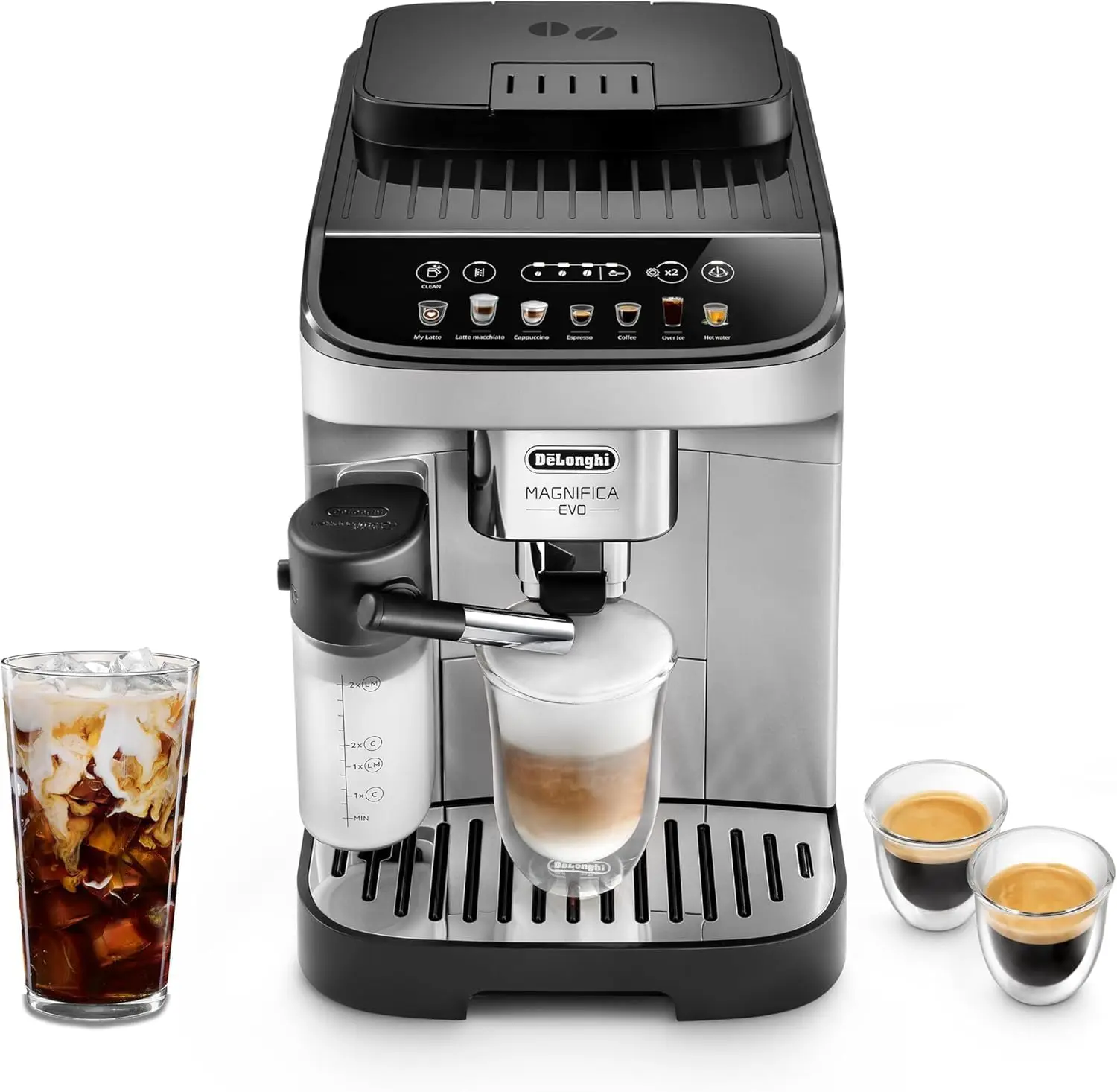 

Magnifica Evo Espresso Machine with Automatic Frother, 7 Recipes, ECAM29084SB (Renewed)