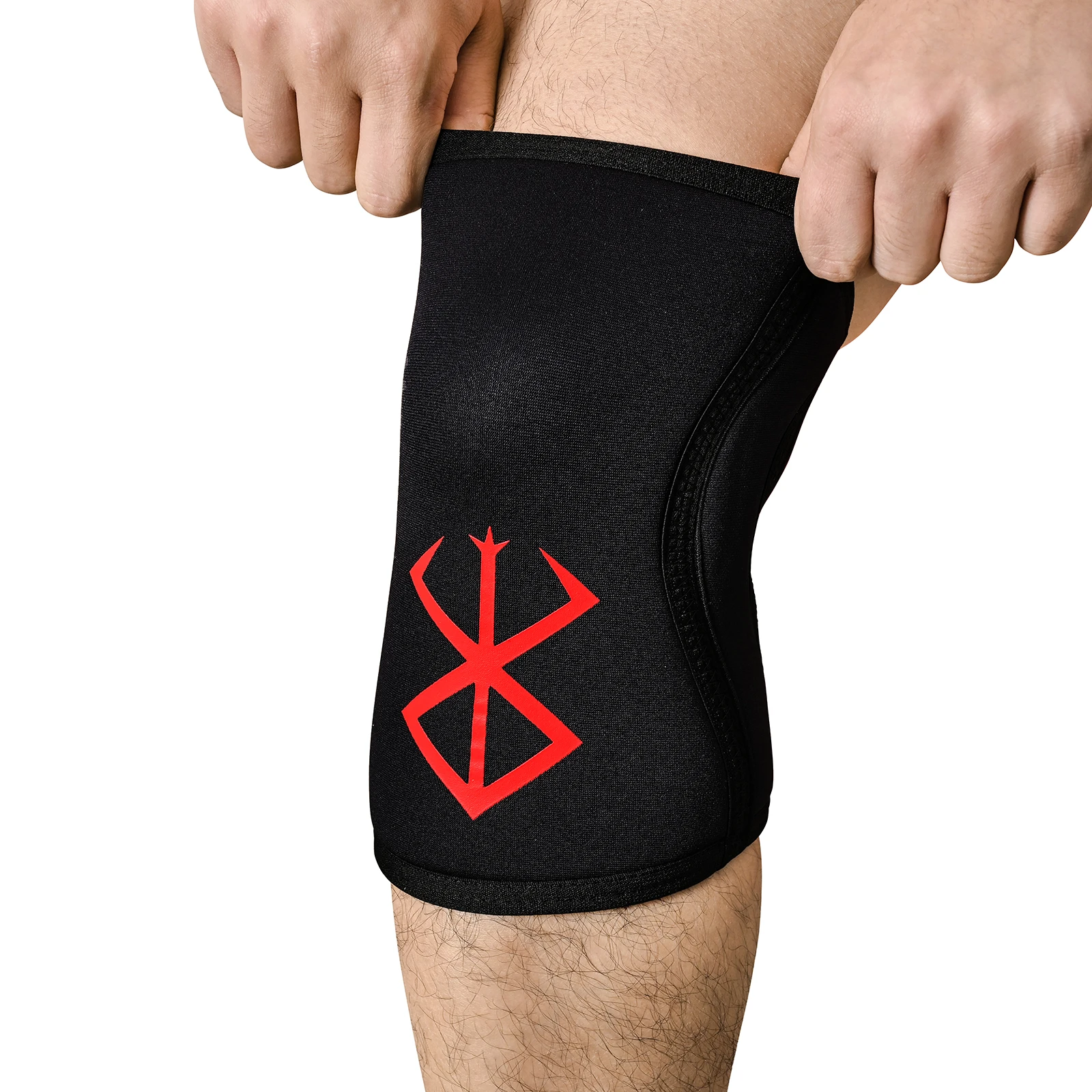 Berserk Lifting Anime Fitness Knee Sleeve,Weight Lifting Hard Knee Support,Powerlifting Compression Kneepad for Deep Squat