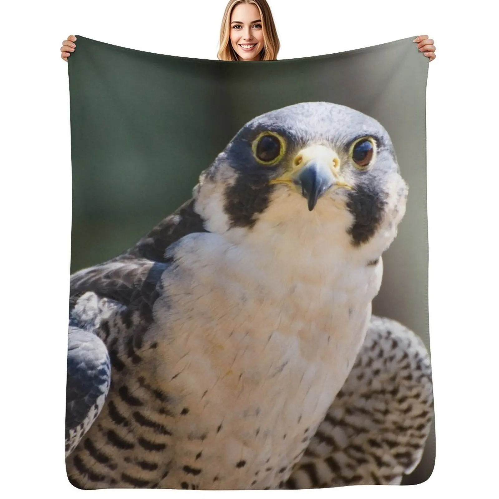 

Peregrine falcon Throw Blanket Soft Plaid christmas gifts Winter beds Blanket
