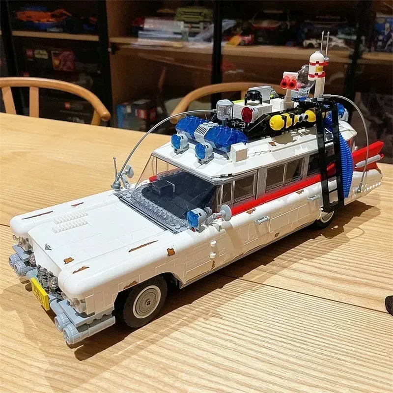 

2352 шт. ECTO-1 креативный строительный блок для автомобиля, совместимый с 10274 кирпичами, модель игрушечного автомобиля, комплект автомобиля для взрослых, подарок