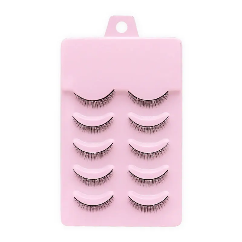 5Pairs Short lashes false eyelashes eye fake lash eyelash extension natural set wispy lashes supplies tools beauty individual